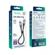 USB Кабель Ridea RC-US42 UltraStrong 60W 3A Type-C to Type-C 0.25m, Black - изображение 2