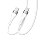Data-кабель Ridea RC-XS51 X-Silicone 60W 3A Type-C to Type-C 1.2m, White - изображение 5