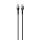 USB Кабель Ridea RC-XS51 X-Silicone 60W 3A Type-C to Type-C 2m, Black - зображення 1
