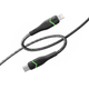 Data-Кабель Ridea RC-RL15 RGB Light Type-C to Lightning 30W 1.2m, Black - изображение 1