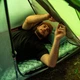 Палатка одноместная с острой верхушкой Naturehike NH17T030-L 210x210x135 см Темно-зеленый (2328781338) - изображение 4