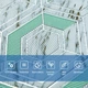 Самоклейна 3D панель ПВХ декоративна для оздоблення стін 700х700х4мм Сірий для інтерʼєру квартири дому облаштування домашнього кабінету для вітальні кухні передпокою - зображення 4