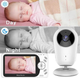 Видеоняня Baby Monitor VB608 4.3 Original JKR с датчиком звука, ночное видение + термометр, радионяня, няня - изображение 3