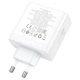 Сетевое зарядное устройство Hoco N30 Glory PD/QC 65W оборудовано тремя портами и двумя Type-C и одним USB Supports for PPS / QC3.0 / FCP / AFC and other fast charging protocols. EU plug - изображение 4