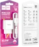 Зарядний пристрій Hoco C106A 10.5W порт 1xUSB + кабель USB-TypeC White (36681) - зображення 7