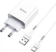 Зарядное устройство Hoco C81A 2.1A порт USB + кабель USB-TypeC White (36684) - изображение 3