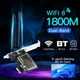 Двохдіапазонний PCI-E Wi-Fi 6 1800Mbps + BT5.2 (AX) адаптер 2.4/5GHz + Bluetooth 5.2 (PCI-AX1800-L) - зображення 2