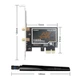 Двохдіапазонний PCI-E Wi-Fi 6 1800Mbps + BT5.2 (AX) адаптер 2.4/5GHz + Bluetooth 5.2 (PCI-AX1800-L) - зображення 3