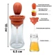 Диспенсер бутылка Controllable Oil Bottle для масла стеклянный 2в1 с силиконовой кисточкой и дозатором 180 мл - изображение 8