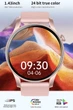 Смарт-годинник жіночий LEMFO KC88 PINK (тонометр, пульсоксиметр, дзвінки) Amoled екран - зображення 2