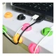 Клипсы - держатели кабельные Cable clips MULTI-PURPOSE HK-912 на липучке двойные цветные 6 шт - изображение 5
