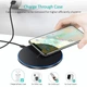 Бездротовий зарядний пристрій Qi Fast Charger 15W з функцією швидкої зарядки для iPhone та Android Black - зображення 10