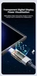 Кабель Toocki USB – Type-C PD 66W 6А LED-дисплей швидка зарядка та передача даних 1.8м Black (743881954386) - зображення 9