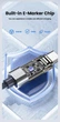 Кабель Toocki USB – Type-C PD 66W 6А LED-дисплей швидка зарядка та передача даних 1.8м Black (743881954386) - зображення 10