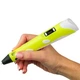 3D Ручка 3D Pen-3 с LCD дисплеем и 10 трафаретами Желтая + Набор пластика: 20 цветов по 10 метров 200 метров - изображение 2