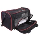 Сумка переноска для кошек и собак CosmoPet CP-05 78x47x29 см Черный/красный - изображение 2