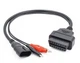Переходник для сканера OBD2 3 pin Chery Amulet (Амулет), Tiggo (Тиго), QQ, Fiat (Фиат), Lancia, Alfa Romeo (608501975) Черный - изображение 1