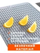 Коврик для сушки посуды силиконовый защитный и нескользящий EVAPUZZLE 40x30 см (сушилка подкладка для кухни под посуду) Серый - изображение 6