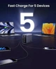 Зарядное устройство UGREEN CD333 Nex 1U + 4C 300W GaN адаптер питания серый - изображение 3