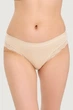 Классические женские трусики слип из хлопка бежевые Jadea 518 3/M - изображение 1