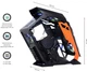 Корпус QUBE STALKER Black-Orange + Набір кабелів для блоку живлення Black-Orang (STALKER_FMBU3) - зображення 4