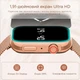 Смарт-годинник MELANDA, Ultra HD екран, Bluetooth дзвінки, з двома ремінцями, Black - зображення 2