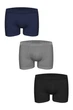 Трусы боксеры, 3 штуки John Frank 58(4XL) Синий-Серый-Чёрный (129340) - изображение 1