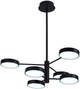 Потолочная люстра с пультом управления ПК Miorro MR827-6 Fiori 70W 3132lm 2700-6000K Black (51-313-002) на кухню, для спальни, для гостиной - изображение 1