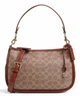 Сумка женская Coach Cary Schultertasche Canvas, glattes Leder beige/braun - изображение 1
