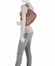 Сумка женская Coach Cary Schultertasche Canvas, glattes Leder beige/braun - изображение 5