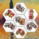 Игрушка антистресс Бесконечный кубик Радуга 7,3x3,6x1,8см, Сине-оранжевый - изображение 4