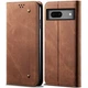 Чохол-книжка з кишеньками UniCase Jeans Wallet для Google Pixel 8A - Coffee - зображення 1