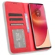 Чехол-книжка Deexe Retro Style для Motorola Edge 50 Fusion - Red - изображение 2