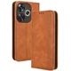 Чехол-книжка Deexe Retro Style для Xiaomi Poco F6 - Brown - изображение 1