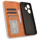 Чехол-книжка Deexe Retro Style для Xiaomi Poco F6 - Brown - изображение 4