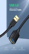 Кабель UGREEN US129 USB 3.0 Male to USB Female 5Gbps 1m Black (10368) - изображение 3