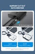 Адаптер UGREEN CM257 USB 3.0 to 3.5''/2.5" SATA Black (60561) - зображення 6