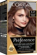 Стойкая краска для волос L'Oreal Paris Preference 6.21 - Перламутровый светло-каштановый (3600524118372) - изображение 1