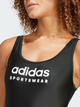 Купальник суцільний жіночий adidas Sportsw Ub Suit IQ3955 32 Чорний (4067887693264) - зображення 4