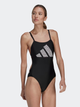 Купальник суцільний жіночий adidas 3 Bars Pr Suit HR4368 36 Чорний (4066752700182) - зображення 3