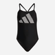 Купальник суцільний жіночий adidas 3 Bars Pr Suit HR4368 36 Чорний (4066752700182) - зображення 6