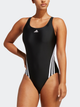 Купальник суцільний жіночий adidas 3S Swimsuit IB5986 40 Чорний (4066752902241) - зображення 1