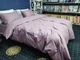 Постельное белье с резинкой LIGHT PLUM, сатин страйп LUX Семейный размер, наволочки 50/70 - изображение 5