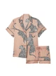 Пижама Victoria's Secret Satin Short Pajama Set Evening Blush Leopards размер XS - изображение 3