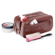Мужской кожаный несессер-косметичка для путешествий Visconti MZ100 Naples (Italian Brown) коричневый - изображение 2
