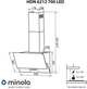 Витяжка Minola HDN 6212 IV 700 LED (похила) - изображение 9