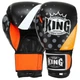 Рукавички для боксу на липучці Top King 0512 10 унцій Black-Orange - зображення 1
