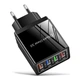 Многопортовое зарядное устройство 4USB 5V2A чёрный (78943) - изображение 1