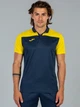 Поло длинное мужское Joma HOBBY II 101371.339 L Темно-синее/Желтое (9998459845116) - изображение 1