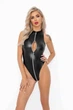 Боді Noir Handmade F294 Powerwetlook bodysuit front zipper 3XL (SX0200) - изображение 2